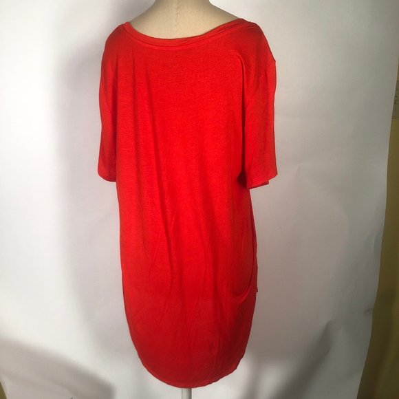 Fifth Sun Women Christmas Sleepshirt Master In Mistletoe Red Stretchy Graphic XL - Picture 5 of 6